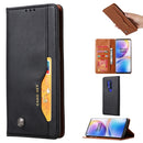 For OnePlus 8 Pro Knead Skin Texture Horizontal Flip Leather Case with Photo Frame & Holder & Card Slots & Wallet(Black)
