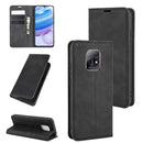 For Xiaomi Redmi 10X Pro 5G/10X 5G Retro-skin Business Magnetic Suction Leather Case with Holder & Card Slots & Wallet(Black)