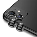ENKAY Hat-Prince 2 PCS For iPhone 11 Aluminium Alloy + Tempered Glass Camera Lens Cover Full Coverage Protector(Black)