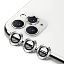 ENKAY Hat-Prince 3 PCS For iPhone 11 Pro / 11 Pro Max Aluminium Alloy + Tempered Glass Camera Lens Cover Full Coverage Protector(Silver)