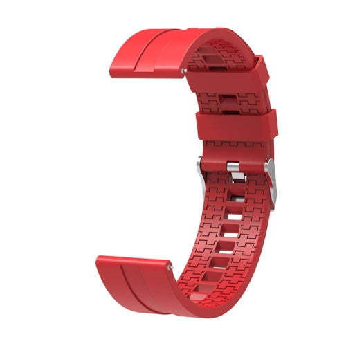 Suitable For Xiaomi Haylou Solar Watch Silicone Strap Length: 21cm(red)