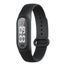 Q2 Outdoor Ultrasonic Electronic Mosquito Repellent Bracelet, Support Three-gear Mode & Time Display(Black)