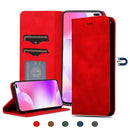 For Redmi K30 & Poco X2 Retro Skin Feel Business Magnetic Horizontal Flip Leather Case(Red)