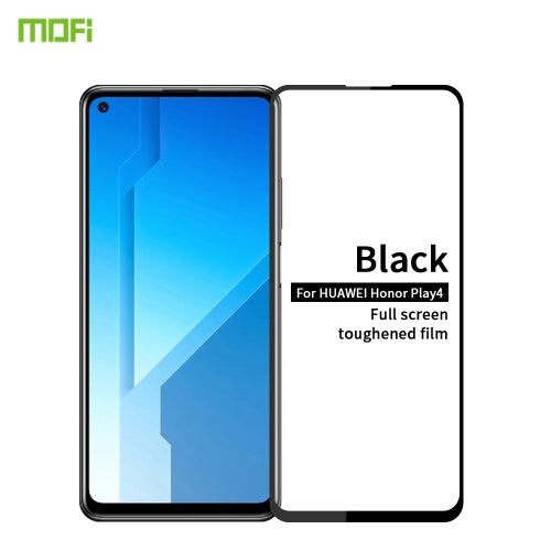 For Huawei Honor Play4 MOFI 9H 2.5D Full Screen Tempered Glass Film(Black)