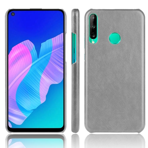 For Huawei Honor 9C Shockproof Litchi Texture PC + PU Case(Gray)