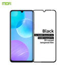 For Huawei Enjoy20 Pro/Honor30 Lite MOFI 9H 3D Explosion-proof Curved Screen Tempered Glass Film(Black)