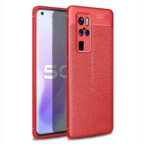 For VIVO X50 Pro+ Litchi Texture TPU Shockproof Case(Red)