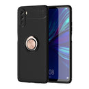 For Huawei Maimang 9 Metal Ring Holder 360 Degree Rotating TPU Case(Black+Rose Gold)(Black+Rose Gold)(Black+Rose Gold)