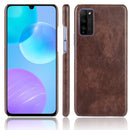 For Huawei Honor 30 Youth/Honor 30 Lite Shockproof Litchi Texture PC + PU Case(Brown)