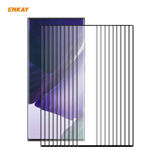 For Samsung Galaxy Note 20 Ultra 10 PCS ENKAY Hat-Prince 3D Full Screen PET Curved Hot Bending HD Screen Protector Soft Film(Black)