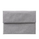 POFOKO Cloth Pattern Laptop Liner Bag Canvas Business Waterproof Computer Bag Briefcase, Size:15-15.4-15.6 inch( Light Grey)