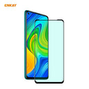 ForRedmi 10X 4G / Redmi Note 9 ENKAY Hat-Prince 0.26mm 9H 6D Curved Full Screen Eye Protection Green Film Tempered Glass Protector