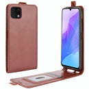 For Huawei Enjoy 20 R64 Texture Single Vertical Flip Leather Protective Case with Card Slots & Photo Frame(Brown)