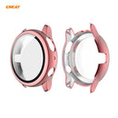 For Samsung Galaxy Watch Active 2 44mm ENKAY Hat-Prince ENK-AC8205 Full Coverage Electroplating PC Case + 9H Tempered Glass Protector(Pink)