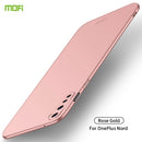 For OnePlus Nord MOFI Frosted PC Ultra-thin Hard C(Rose gold)