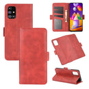 For Samsung Galaxy M31s Dual-side Magnetic Buckle Horizontal Flip Leather Case with Holder & Card Slots & Wallet(Red)