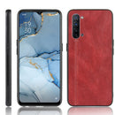 For OPPO K7 5G Shockproof Sewing Cow Pattern Skin PC + PU + TPU Case(Red)
