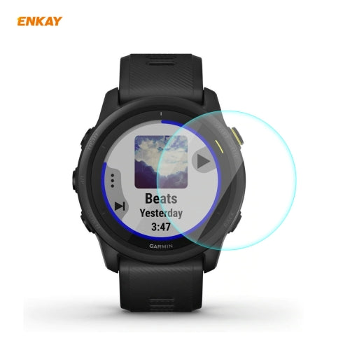 1 PCS For Garmin Forerunner 745 ENKAY Hat-Prince 0.2mm 9H 2.15D Curved Edge Tempered Glass Film