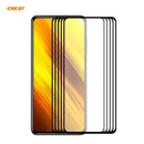 For Xiaomi Poco X3 / X3 NFC 5 PCS ENKAY Hat-Prince Full Glue 0.26mm 9H 2.5D Tempered Glass Full Coverage Film