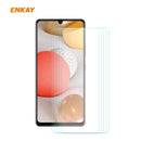 For Samsung Galaxy A42 5G 5 PCS ENKAY Hat-Prince 0.26mm 9H 2.5D Curved Edge Tempered Glass Film
