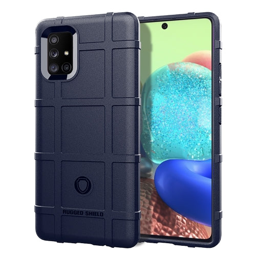 For Samsung Galaxy M51 (Side Fingerprint) Full Coverage Shockproof TPU Case(Blue)