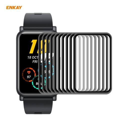 10 PCS For Huawei Honor Watch ES ENKAY Hat-Prince 3D Full Screen Soft PC Edge + PMMA HD Screen Protector Film