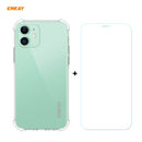 Hat-Prince ENKAY 2 in 1 Clear TPU Soft Case Shockproof Cover + 0.26mm 9H 2.5D Tempered Glass Protector Film For iPhone 12 mini