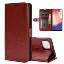 For OPPO Reno4 SE R64 Texture Single Horizontal Flip Protective Case with Holder & Card Slots & Wallet& Photo Frame(Brown)