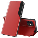 Side Display Magnetic Shockproof Horizontal Flip Leather Case with Holder For iPhone 12 mini(Red)