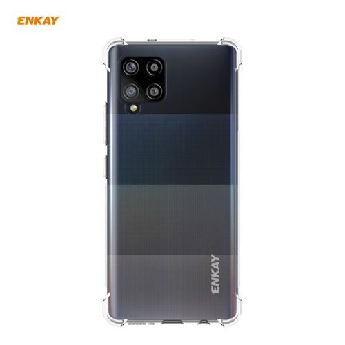 For Samsung Galaxy A42 5G Hat-Prince ENKAY Clear TPU Shockproof Case Soft Anti-slip Cover
