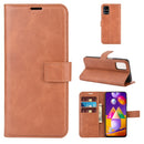 For Samsung Galaxy M31s Retro Calf Pattern Buckle Horizontal Flip Leather Case with Holder & Card Slots & Wallet(Light Brown)