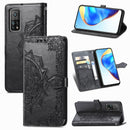 For Xiaomi Mi 10T / Redmi K30S Mandala Flower Embossed Horizontal Flip Leather Case with Bracket / Card Slot / Wallet / Lanyard(Black)
