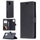 For Samsung Galaxy A42 5G Crazy Horse Texture Horizontal Flip Leather Case with Holder & Card Slots & Wallet & Photo Frame(Black)