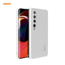 For Xiaomi Mi 10 5G Hat-Prince ENKAY ENK-PC075 Liquid Silicone Straight Edge Shockproof Protective Case(White)