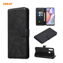 For Samsung Galaxy M01s / A10s ENKAY Hat-Prince ENK-PUC026 Horizontal Flip PU Leather Case with Holder & Card Slots & Wallet(Black)