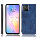 For Huawei nova 8 SE Shockproof Sewing Cow Pattern Skin PC + PU + TPU Case(Blue)