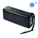 T&G TG174 TWS Mmirror Bluetooth Speaker, Support Alarm Clock / Time & Temperature Display / Micro SD Card / FM / MP3(Black)