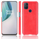 For OnePlus Nord N10 Shockproof Litchi Texture PC + PU Case(Red)