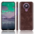 For Nokia 3.4 Shockproof Litchi Texture PC + PU Case(Brown)