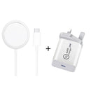 XJ-31 2 in 1 15W Magnetic Wireless Charger + PD 20W USB-C / Type-C Travel Charger Set for iPhone 12 Series, Plug Size:UK Plug