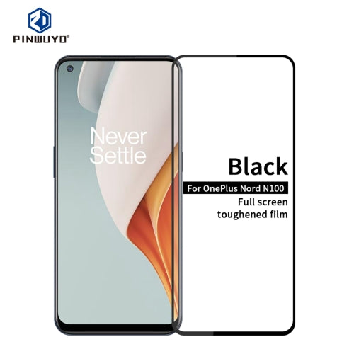 For OnePlus Nord N100 PINWUYO 9H 2.5D Full Screen Tempered Glass Film(Black)