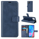 Retro Calf Pattern Buckle Horizontal Flip Leather Case with Holder & Card Slots & Wallet For OPPO A72 5G / A73 5G(Blue)