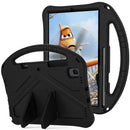 For Galaxy Tab A7 10.4 (2020) T500 EVA Flat Anti Falling Protective Case Shell with Holder(Black)