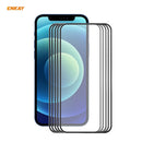 5 PCS ENKAY Hat-Prince 0.2mm 9H Titanium Alloy Curved Edge Explosion-proof Tempered Glass Full Coverage Screen Protector For iPhone 12 / 12 Pro(Black)