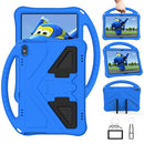 For Lenovo Tab M10 TB-X505F EVA Flat Anti Falling Protective Case Shell with Holder(Blue)