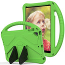 For iPad Air/Air2/9.7(2018)&(2017) EVA Flat Anti Falling Protective Case Shell with Holder(Green)