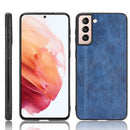 For Samsung Galaxy S21+ 5G / S21 Plus 5G Shockproof Sewing Cow Pattern Skin PC + PU + TPU Case(Blue)
