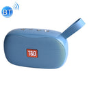 T&G TG173 TWS Subwoofer Bluetooth Speaker With Braided Cord, Support USB / AUX / TF Card / FM(Blue)