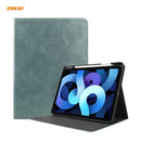 ENKAY ENK-8024 Cow Texture PU Leather + TPU Smart Case with Pen Slot for iPad Air 10.9 (2020) / iPad Pro 11 (2018)(Green)