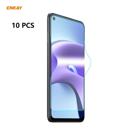 For Xiaomi Redmi Note 9T 10 PCS ENKAY Hat-Prince 0.1mm 3D Full Screen Protector Explosion-proof Hydrogel Film